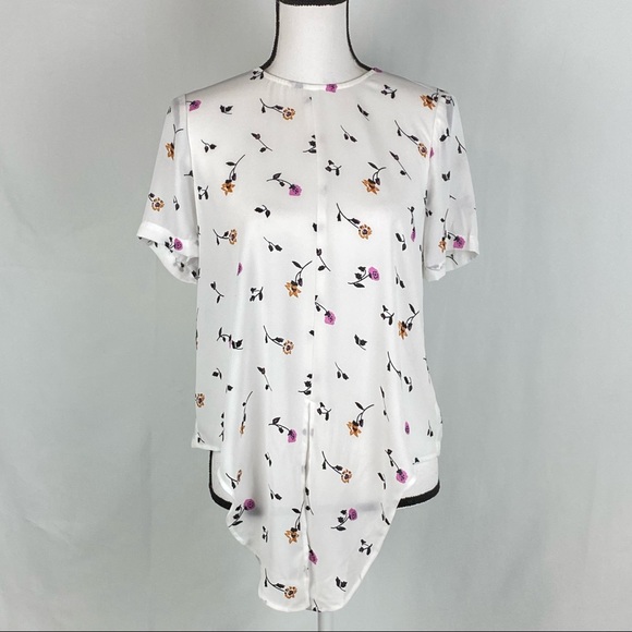 Madewell Short Sleeve Button Down Back Blouse Size Small - Picture 2 of 8